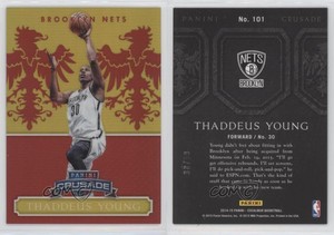 2014-15 Panini Excalibur Crusade Red /99 Thaddeus Young #101