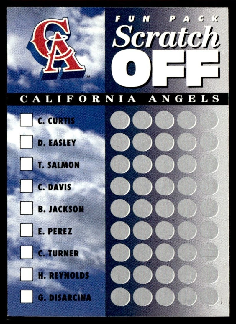 1994 Upper Deck Fun Pack Scratch Off #NNO California Angels