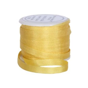 Threadart 100 % reines Seidenband - 4 mm Sonnengold - Nr. 666 - 10M (11 Yards) - Bild 1 von 7