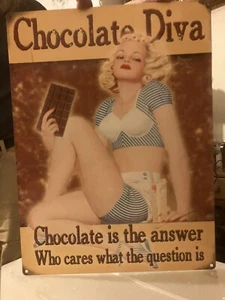 Reproduction Chocolate Diva Sign - Picture 1 of 2