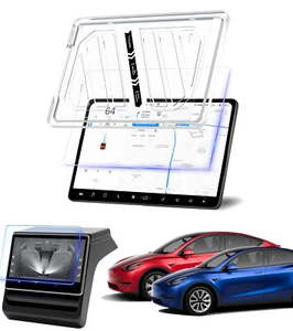 Película templada de pantalla delantera-trasera Refresh Edition para 2023 2024 2025 Tesla 3 - Imagen 1 de 6