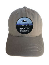 I Want To Believe  Adjustable Curved Bill Strap Back Dad Hat Baseball Cap