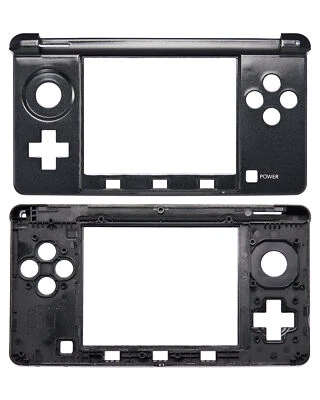 Replacement Mid-Frame Housing Compatible With Nintendo 3DS (Black) - Image 1 of 4