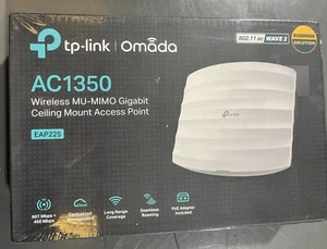 TP-Link EAP225 V3 Dual Band Wireless Gigabit Ceiling Mount Access Point- AC1350 - Picture 1 of 2