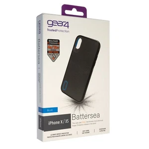 Gear4 Battersea Case für iPhone X / XS mit D30 Aufprallschutz - Schwarz / Blau - Bild 1 von 3