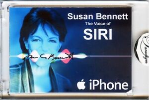 -Apple iPhone- The Voice of SIRI Signed/Autograph/Auto Certified Trading Card