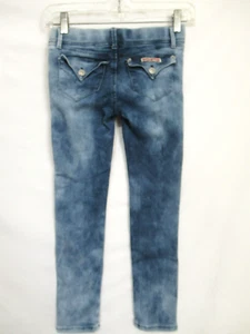 Hudson Jeans Girl's Size 14 Blue Tie Dye Skinny Jeggings Signature Flap Pockets - Picture 1 of 7