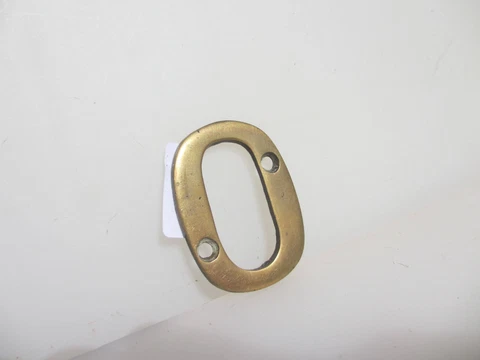 Vintage Brass Shop Letter "O" Sign Old Plaque Name Initial 2"H Cover