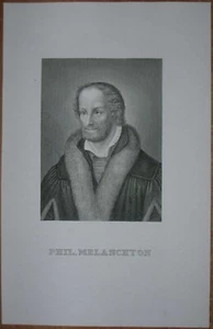 ca.1860 portrait print PHILIPP MELANCHTHON (#73) - Picture 1 of 1