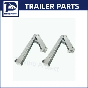 2xARK Trailer Caravan Corner Leg Steady Stabilizer leg stand Wind Down Hex 500MM - Picture 1 of 8
