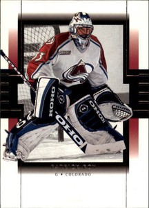 1999-00 SP Authentic Colorado Avalanche Hockey Card #24 Patrick Roy