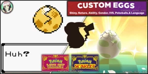 x1 Custom POKEMON Egg for SCARLET AND VIOLET ✨✨ - Picture 1 of 2