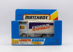 MATCHBOX MB-20 VOLVO CONTAINER TRUCK 'FEDERAL EXPRESS' MINT BOXED STILL SEALED. - Picture 1 of 5