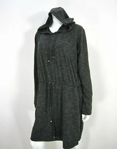 Michael Kors Long Sleeve Hooded Dress Size XL Gray Drawstring  - Picture 1 of 10