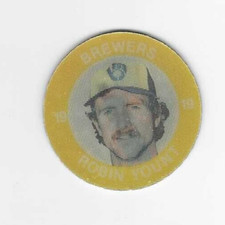 1984 7-11 SLURPEE STAR 3-D COIN  ROBIN YOUNT #II MILWAUKEE BREWERS