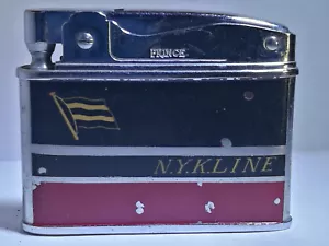 Accendino pubblicitario piatto New York Linea RARA Made In Japan - Foto 1 di 3