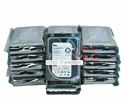 DELL 740YX ST1000NM0001 Constellation 1TB 7.2K RPM 3.5" SAS Hard Drive w/ Tray - Image 1 of 2