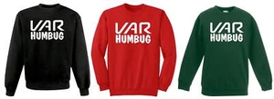 Adults VAR Humbug Video Assistant Referee Xmas Festive Christmas Jumper - Picture 1 of 17