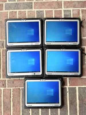 Lot of 5 Panasonic Toughbook Cf-33 Touch 2.6GHz Core i5-7300U 8GB 256GB Win10 - Image 1 of 4