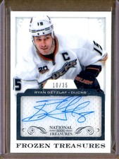 2013-14 Panini National Treasures Frozen Treasures Ryan Getzlaf JERSEY AUTO /35