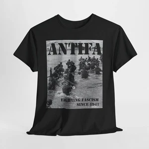 Antifa Fighting Facism 1941 T-Shirt | WWII Soldaten Protest Tee Antifaschist - Bild 1 von 3