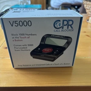 CPR V5000 Bloker połączeń do telefonów stacjonarnych - Blokuj wszystkie połączenia z robotami i spamem - NOWY - Zdjęcie 1 z 2
