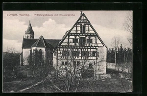 Ansichtskarte Lorch /Württbg., Prälaturgebäude mit Klosterkirche  - Picture 1 of 2