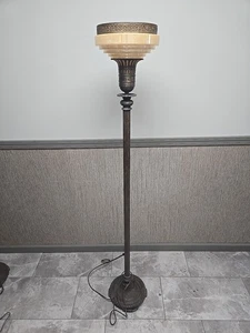 Antique Vintage Art Deco Funeral Home Tourch Lamp Gothic Oddites READ - Picture 1 of 11