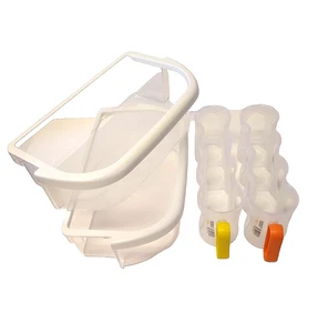 Paquete de 2 estantes mejorados para puerta de frigorífico WPW10289497 compatibles con bañera de hidromasaje - Imagen 1 de 6