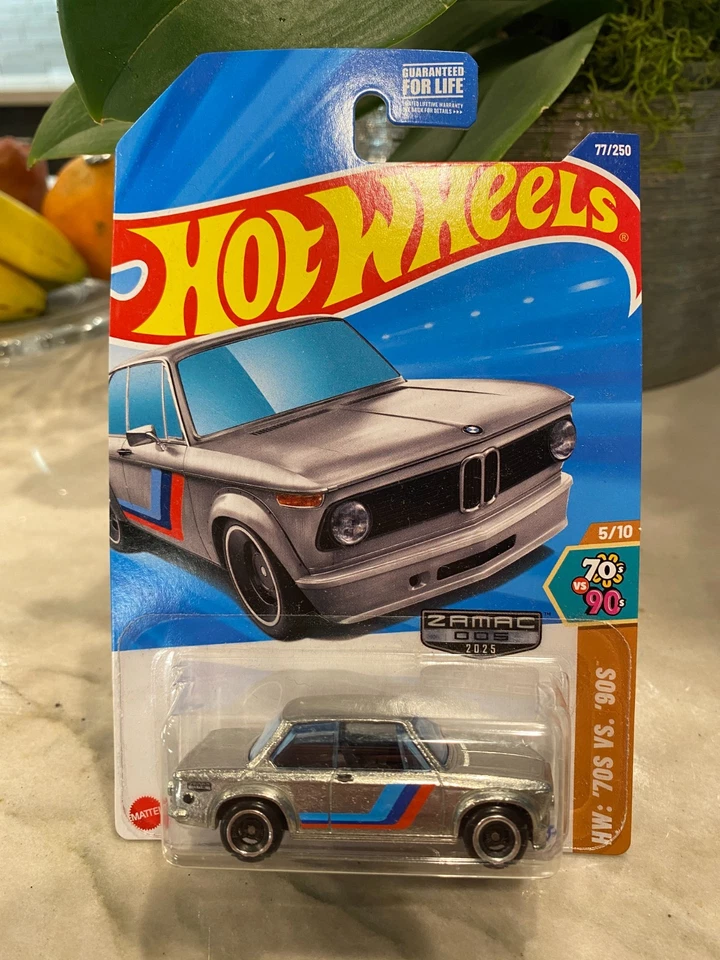 2025 Hot Wheels Walmart #5 Zamac #77 HW : '70S Contre '90S 5/10 BMW 2002 Zamac - Photo 1/1