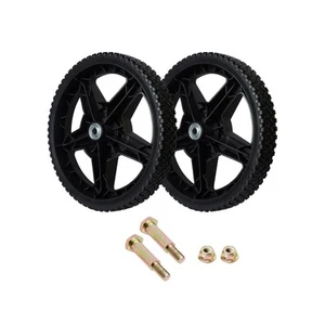 12 Inch Lawn Mower Wheels Wheel kits with Bolts & Nuts - Set of 2 Push Mower ... - Picture 1 of 6