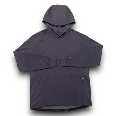 LULULEMON SUDADERA CON CAPUCHA TEXTURIZADA TECNOLÓGICA PARA HOMBRE XL M3CG4S SUÉTER CARDO UVA $148 Foto 1 de 4