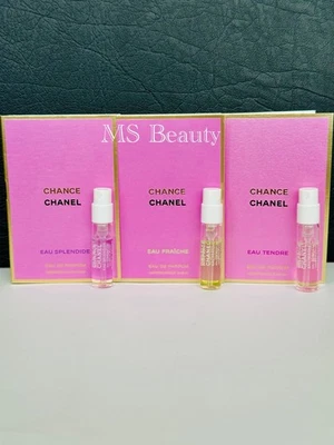 CHANEL CHANCE Colección Perfume Muestra Frascos Spray 1.5ml (Juego de 3 piezas) Foto 1 de 4