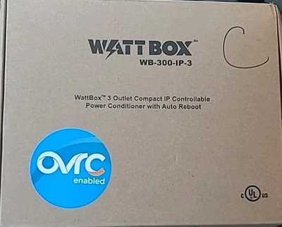 Wattbox WB-300-IP-3 3-Outlet IP Controllable Power Conditioner w/Auto Reboot - Image 1 of 3