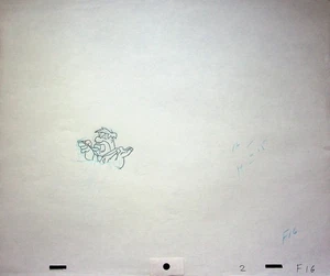 The Flintstones Fruity Pebbles 1971 Production Animation Commercial Pencil Cel - Picture 1 of 2