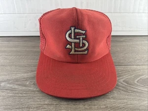 Vintage St Louis Cardinals UII Mesh Trucker Snapback Hat Cap MLB Baseball Red - Picture 1 of 7