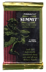 1996 Pinnacle Summit Baseball Hobby Pack (7 Cards) - Picture 1 of 1
