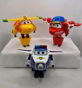 Super Wings Transform-A-Bots Plane Bundle x3 Bucky Flip Paul 5" Rare VGC - Picture 1 of 24