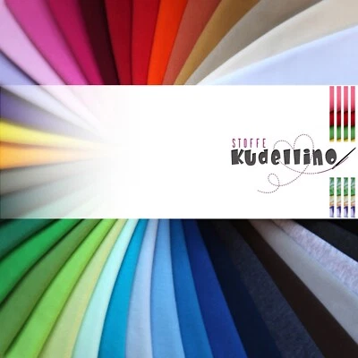 Premium Bündchenstoff - 140cm breit XXL - **60 Farben** Jersey-Schlauchware - Bild 1 von 4