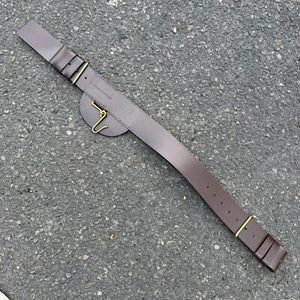Brown Leather Sword Belt Infantry, British Army Surplus Adjustable Uniform Dress - Picture 1 of 4