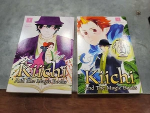 Kiichi and the Magic Books Vol. 1 & 4 by Taka Amano rare oop Manga graphic novel - Picture 1 of 3