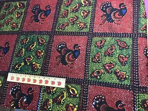 Creative Cotton Fabric Farm House Chicken 3 yards x 46" - Picture 1 of 2