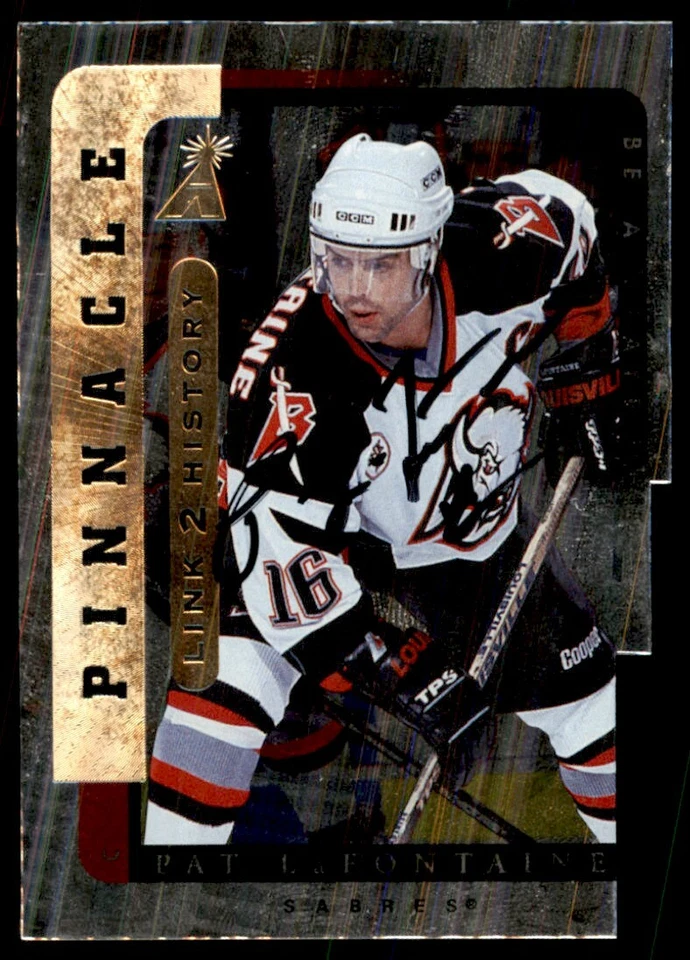 Autógrafo Pat Lafontaine 1996-97 #LTH-8B Foto 1 de 2