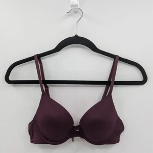 Victoria's Secret PINK Bra Women's 34A Plum Purple Push Up Wear Everywhere-READ - Picture 1 of 7