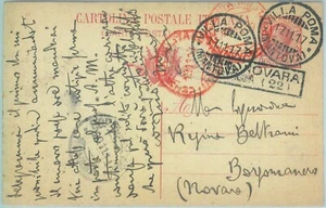 85844 - REGNO - STORIA POSTALE - INTERO Censurato con annullo VILLA POMA 1917 - Picture 1 of 1