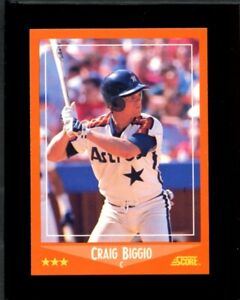 1988 Score Traded Craig Biggio Rookie Astros