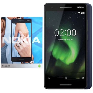 BNIB Nokia 2.1 4G/LTE Blue/Silver 8GB + 1GB Dual-SIM Factory Unlocked GSM - Picture 1 of 1