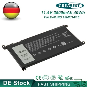 11,4V T2JX4,WDX0R,WDXOR,3CRH3 Akku Für Dell Inspiron 13 14 15 17 5000 5378 5368 - Bild 1 von 12