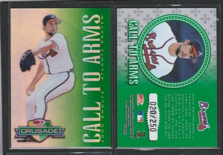 Donruss Crusade 1998 refractor verde CTA John Smoltz Brave Hof gema como nuevo SP #/250 Foto 1 de 1
