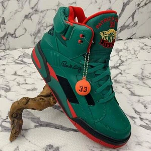 Men’s Patrick Ewing Eclipse Green | Red Sneakers NWT - Picture 1 of 11